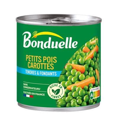 Bonduelle Petits pois carottes tendres et fondants, 265g