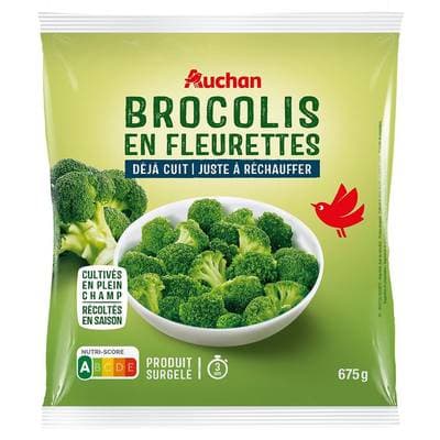 Auchan Déjà cuit - Brocolis en fleurettes, 675g