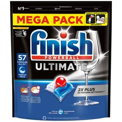Finish Capsules Lave-vaisselle Ultimate All In 1, 57 capsules