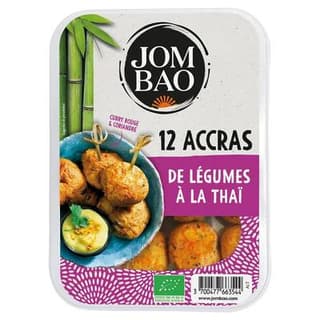 Jom Bao Accras de légumes à la thaï bio, 12 pièces - 220g