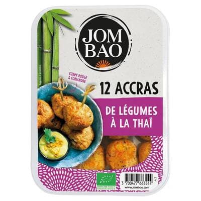 Jom Bao Accras de légumes à la thaï bio, 12 pièces - 220g