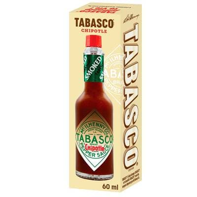 Mc Ilhenny Sauce Tabasco pimentée Chipotle goût fumé en bouteille, 60ml