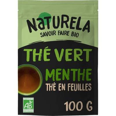 Naturela Thé Vert à la Menthe Bio en vrac, 100g