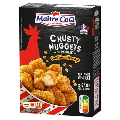 Maître Coq Crusty nuggets de poulet cornflakes et fromage, 380g