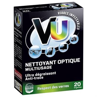 Vu Lingettes Nettoyant Optique Verres, 20 pièces