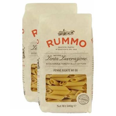 Rummo Pâtes Penne Rigate N°66 Premium, Lot de 2x500g