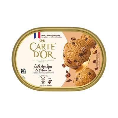 Carte d'Or Crème glacée café avec morceaux de chocolat au café, 481g