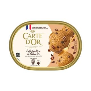 Carte d'Or Crème glacée café avec morceaux de chocolat au café, 481g