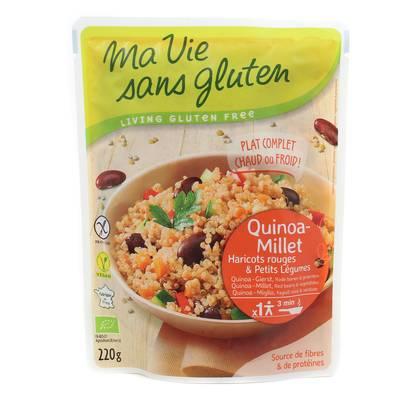 Ma Vie Sans Gluten - Quinoa Millet haricots rouges et petits légumes bio, sans gluten