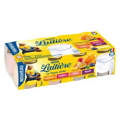 La laitière Yaourt aromatisé fruits panaché, 8x125g