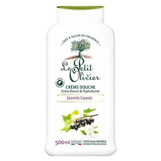 Le petit Olivier Crème douche Extra Douce Hydratante Jasmin Cassis, 500ml