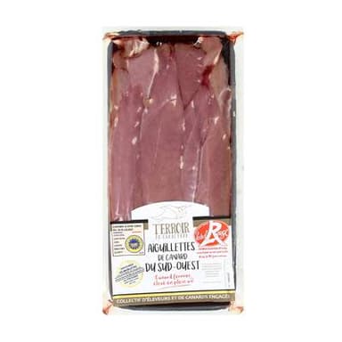 Terroir de Caractère Aiguillettes de Canard Fermier du Sud Ouest, Label Rouge, 220g