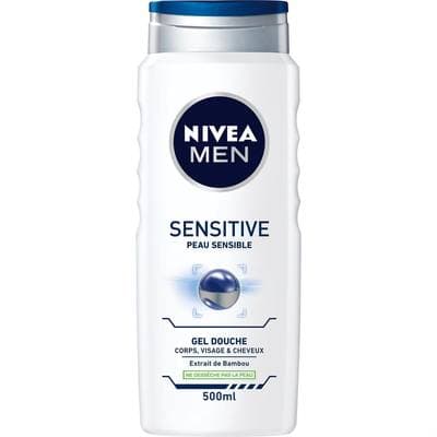 Nivea Men Gel douche 3en1 sensitive, 500ml