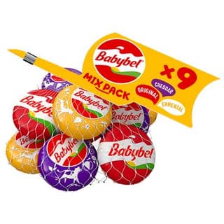 Babybel Minis fromages saveurs panachées, 9 fromages - 180g