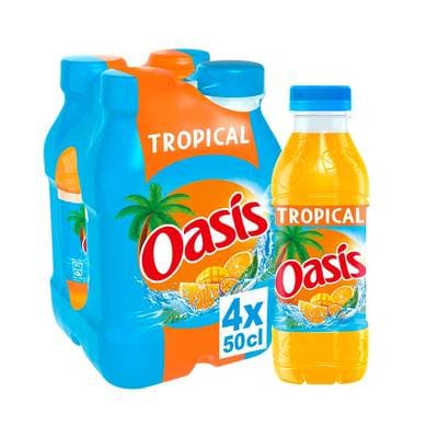 Oasis Boisson aux fruits tropical, 4x50cl