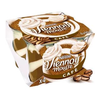 Viennois Mousse liégeoise café, 4x90g