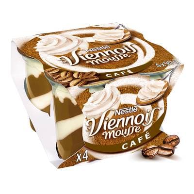 Viennois Mousse liégeoise café, 4x90g