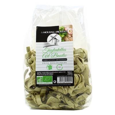 Les Moulins De Provence Tagliatelle Bio au Basilic, 250G