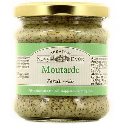 Abbaye De Novy Dvur Moutarde parfumée au persil et à l'ail, 210g