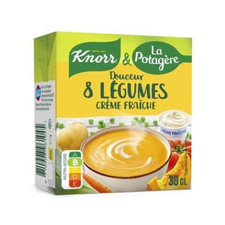Knorr & La Potagère Soupe Douceur de 8 légumes à la crème fraîche, 30cl