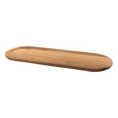 Point virgule Planche ovale Tapas en acacia, 50x18x2 cm