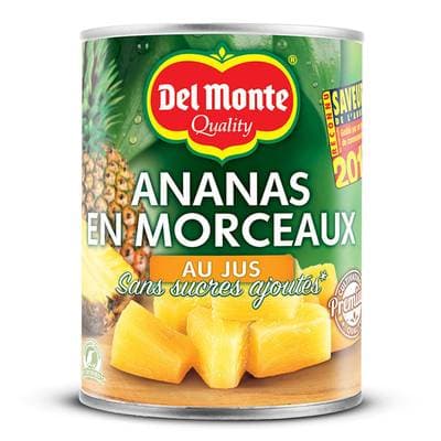 Del Monte Ananas en morceaux, 350g