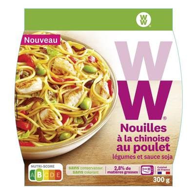 WW Nouilles à la Chinoise au Poulet, Légumes et Sauce Soja, 300g