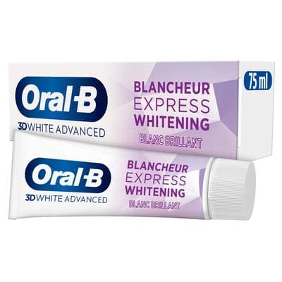 Oral B Dentifrice blancheur express 3D white advanced, 75ml