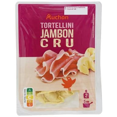 Auchan Tortellini Jambon Cru, 250g