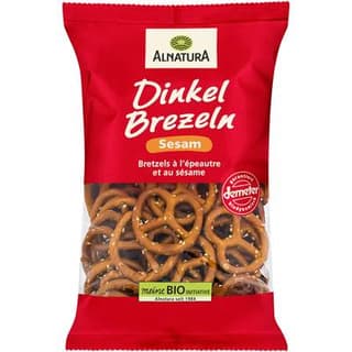 Alnatura Bretzels à l'Épeautre et au Sésame Bio, 125g