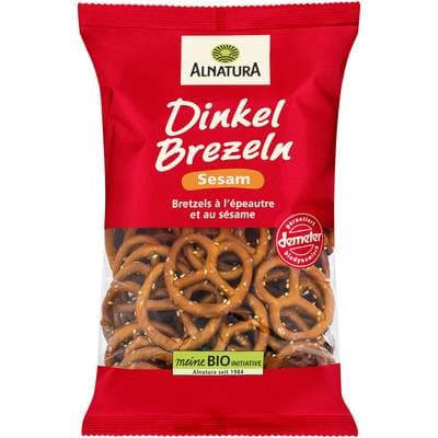 Alnatura Bretzels à l'Épeautre et au Sésame Bio, 125g