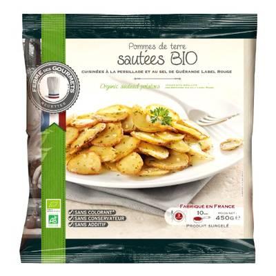 3760032002645 - La Ferme Des Gourmets - Pommes de terre sautées Bio à l'ail et au persil