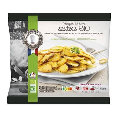 La Ferme Des Gourmets Pommes de terre sautées Bio à l'ail et au persil, 450g