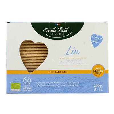 L'Emile Saveur Tartines Bio sans Gluten Lin, 200g