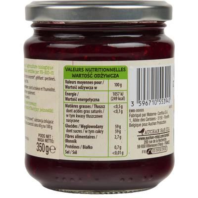 3596710553945 - Auchan Bio - Confiture extra framboise bio