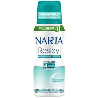 Narta Déodorant Compressé Resixyl Détranspirant 4 Jours d'Efficacité, 100ml