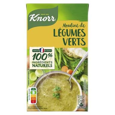 Knorr & La Potagère Soupe Mouliné de Légumes verts, 1L