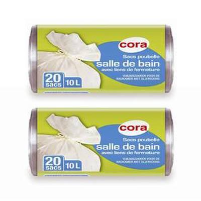 2050000314445 - Cora - Sacs poubelle 10L salle de bains 