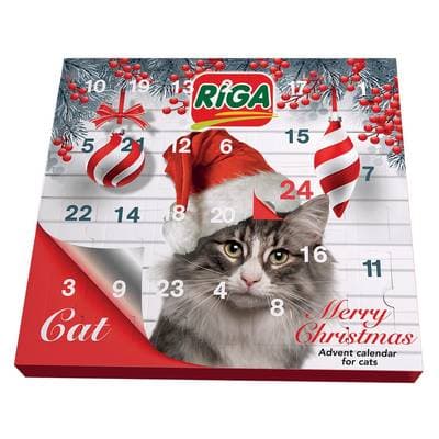 Riga Calendrier de l'Avent pour Chat- Friandises Récompense