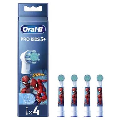 Oral B Brossettes Enfants Pro Kids 3+ Spiderman, 4 brossettes