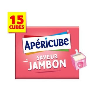 Apéricube Minis fromages goût jambon à la Vache qui rit, 15 cubes - 78g