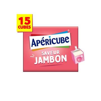 Apéricube Minis fromages goût jambon à la Vache qui rit, 15 cubes - 78g