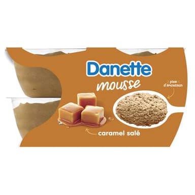 Danette Mousse caramel salé, 4x60g