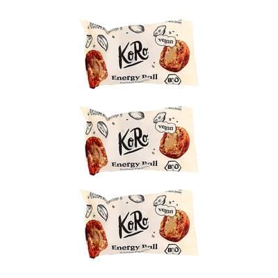 Koro Energy Ball à la purée de cacahuètes salée bio, Lot de 3x30g