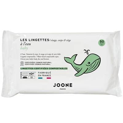 Joone Lingette bebe a l'eau compostable, 50 lingettes