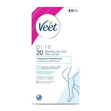 Veet Bandes de cire Froide Corps Jambes, 20 bandes