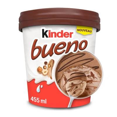 Kinder Pot de crème glacée Bueno chocolat noisette, 285g