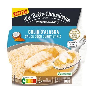 La Belle Chaurienne Pavé de colin Sauce Coco Curry, 300g