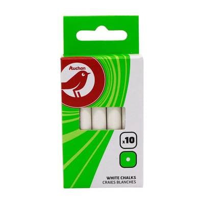 Auchan Craies blanches, 10 craies