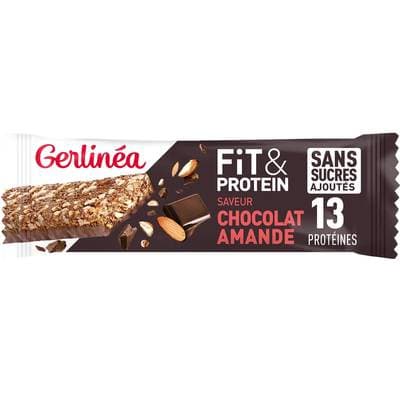Gerlinéa Barre Fit Protéine Chocolat Amande, 45g